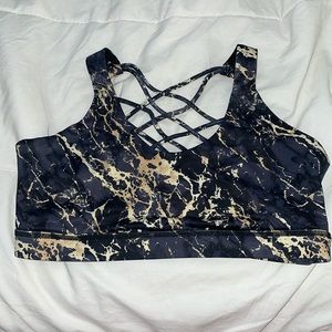 ✨🔥 CVG Gold Marble Sports Bra M